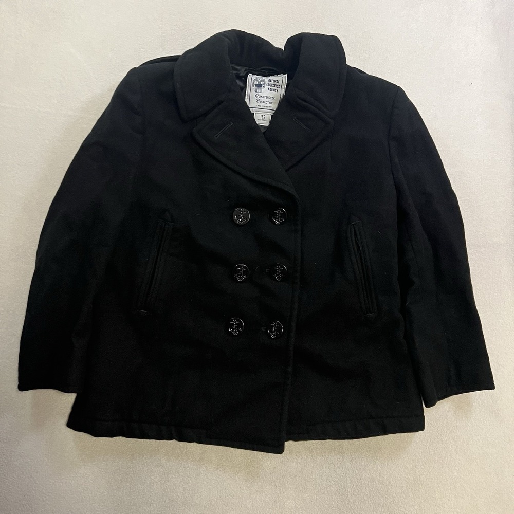 Defense Logistics Agency Quarterdeck Collection Wool Peacoat Double 16 Small